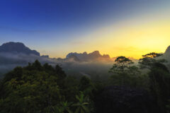 Elephant Hills Thailand Sunrise Over Khao Sok National Park