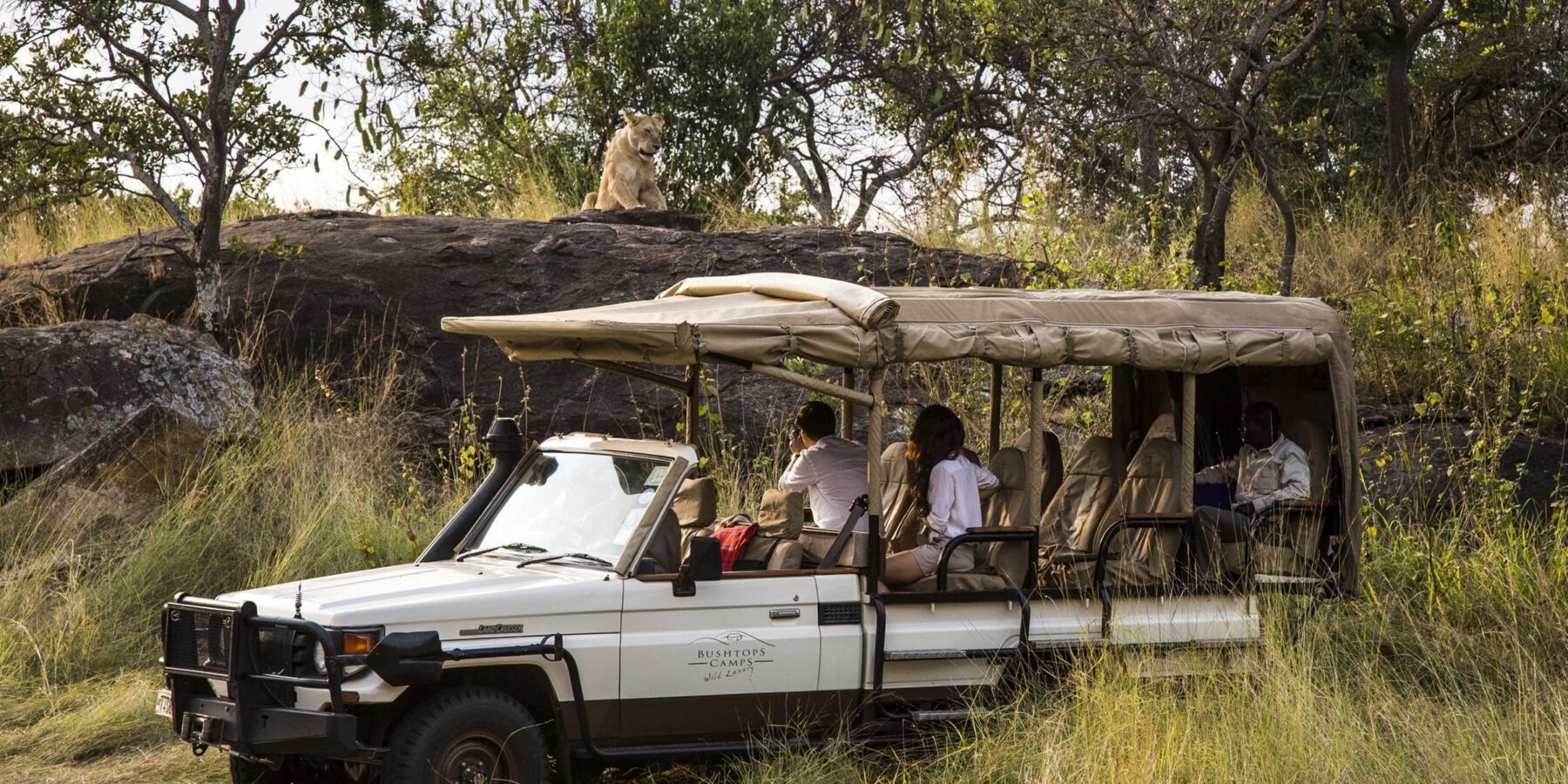 game drives in state of the art open converted 4×4 s accompanied by a professional Ranger and a local Kuria spotter