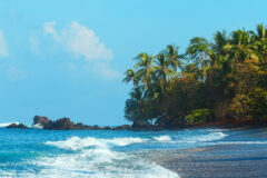 Wild,Costa,Rica,Beach-,The,Blue,Waters,Of,The,Golfo