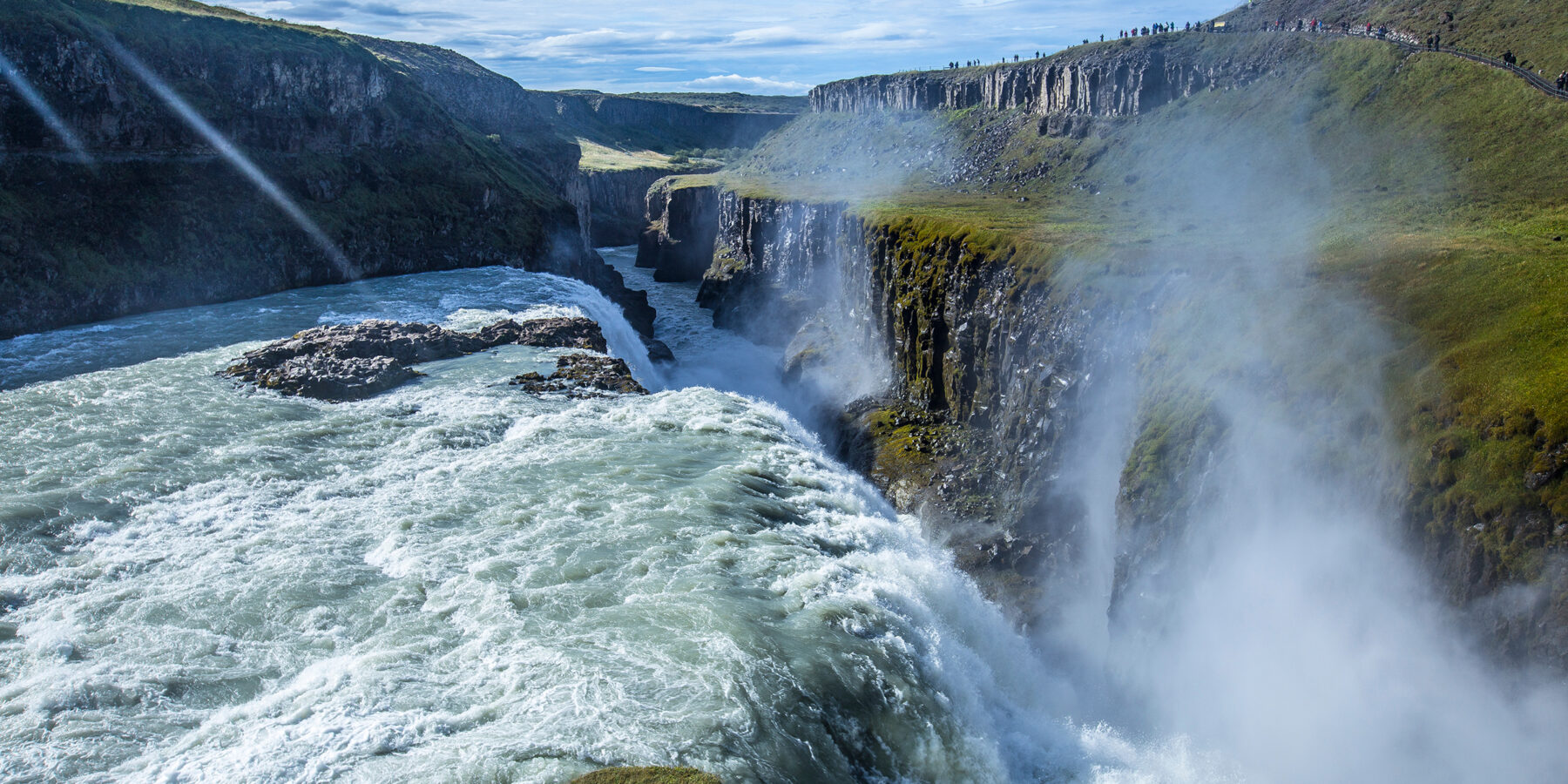 Gullfoss,Waterfall,Impressive,Water,Force.,Iceland