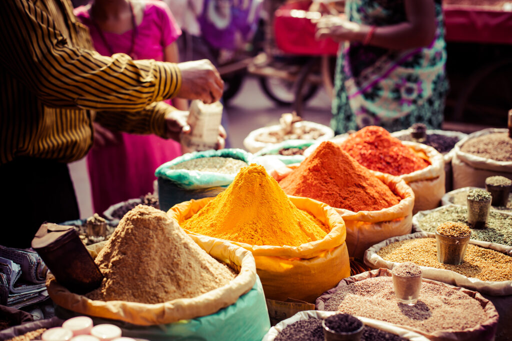 Traditional,Spices,And,Dry,Fruits,In,Local,Bazaar,In,India.