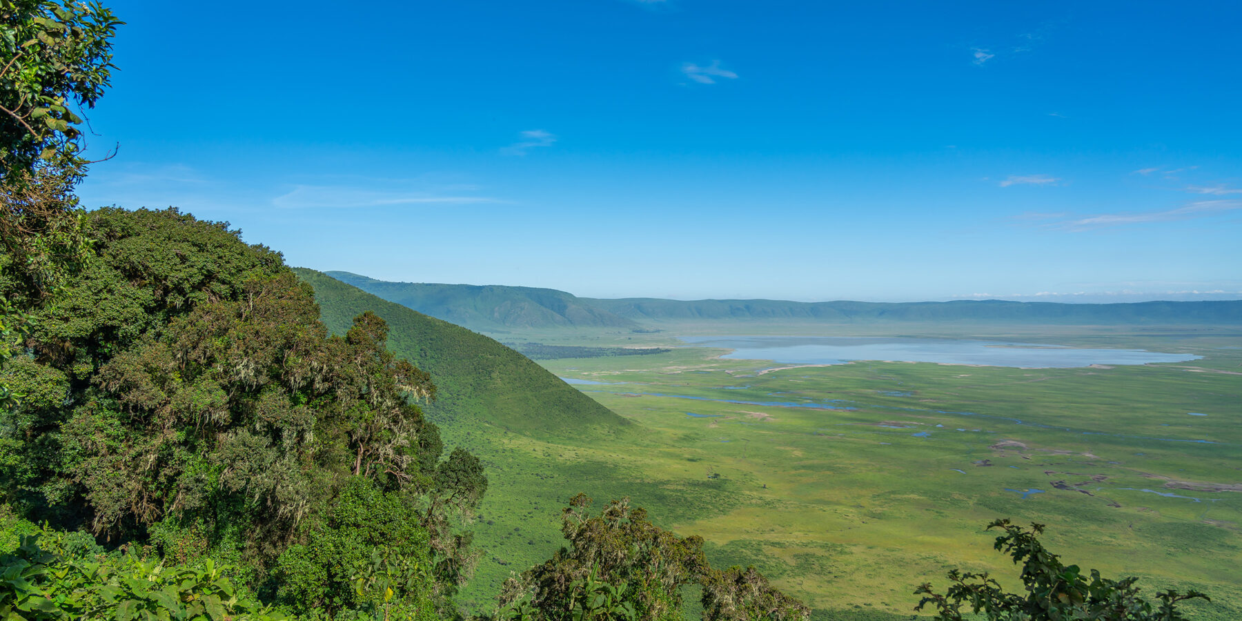 View,Over,Ngorongoro,Conservation,Area.,Ngorongoro,Crater,Is,A,Large