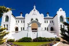 Facade,Of,The,Dutch,Reformed,Church,In,Swellendam,,Western,Cape,