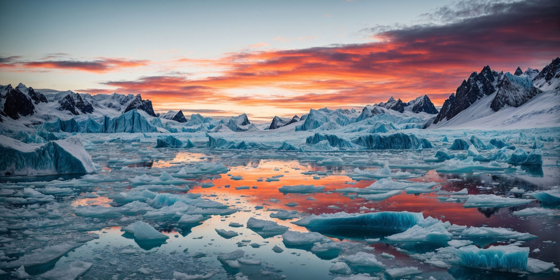 A,Stark,Image,Of,A,Melting,Ice,Cap,With,Its