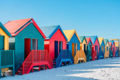 Colorful,Beach,House,At,Muizenberg,Beach,Cape,Town,,Beach,Huts,