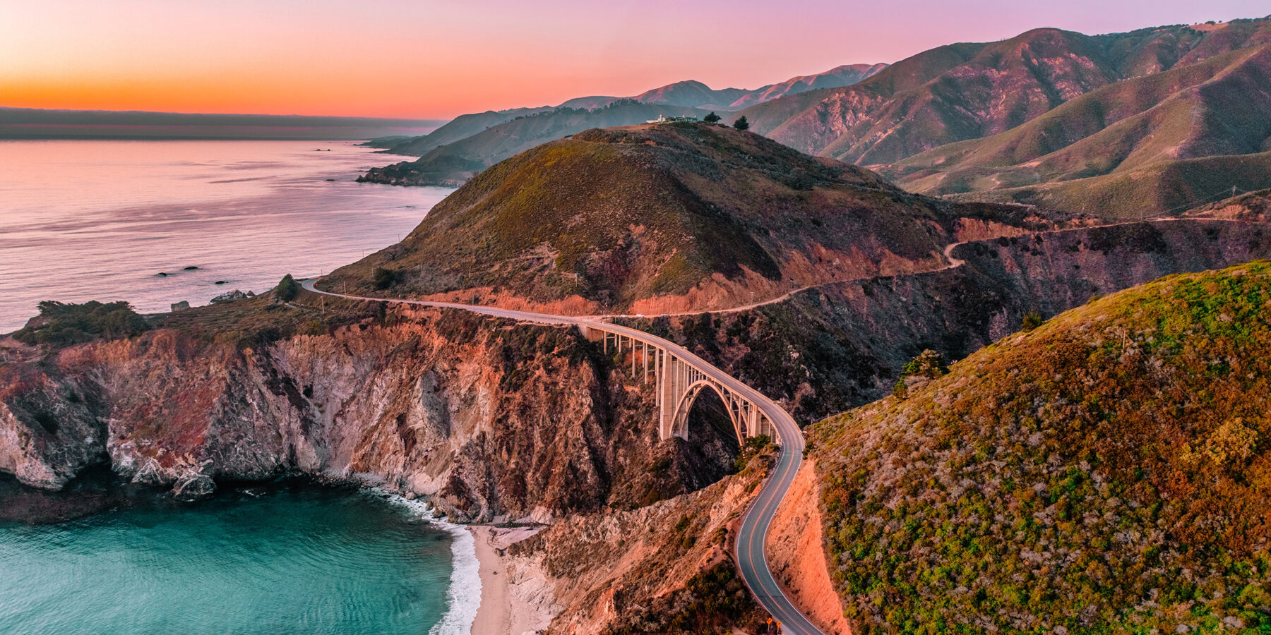 Bixby,Bridge,On,Highway,1,And,Big,Sur,Along,Pacific