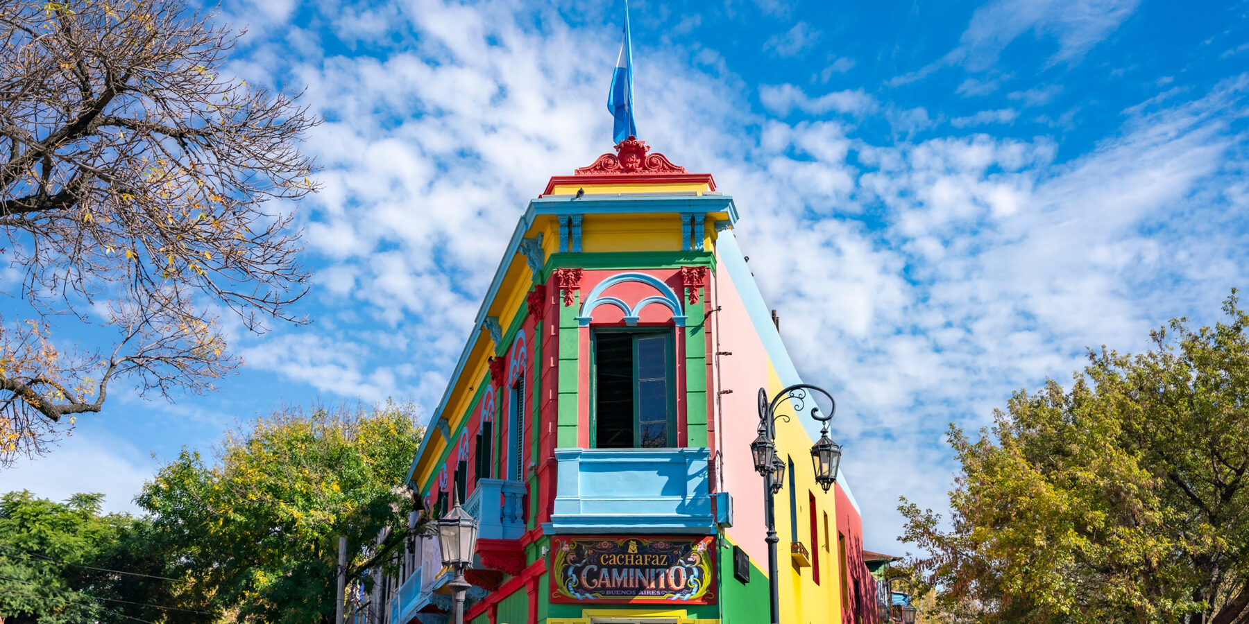 Vibrantly,Painted,Houses,In,Caminito,,La,Boca,Neighborhood,Of,Buenos