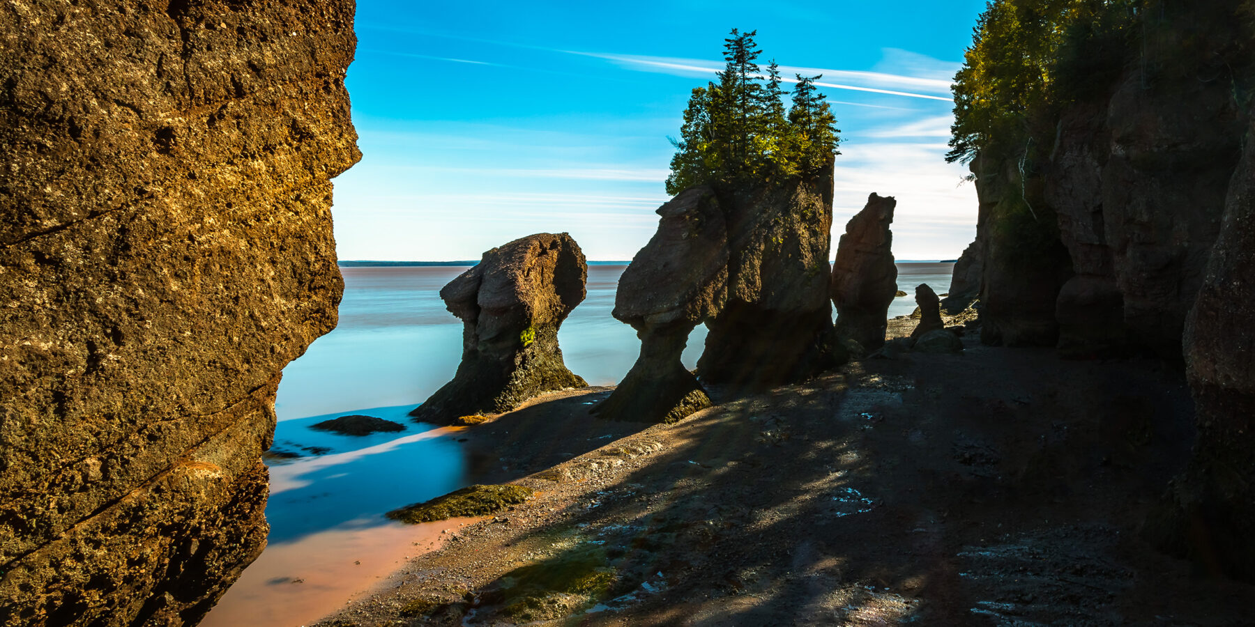 At,Hopewell,Rocks,One,Can,Experience,The,World’s,Highest,Tides.
