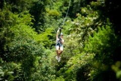 Ziplining,In,Costa,Rica